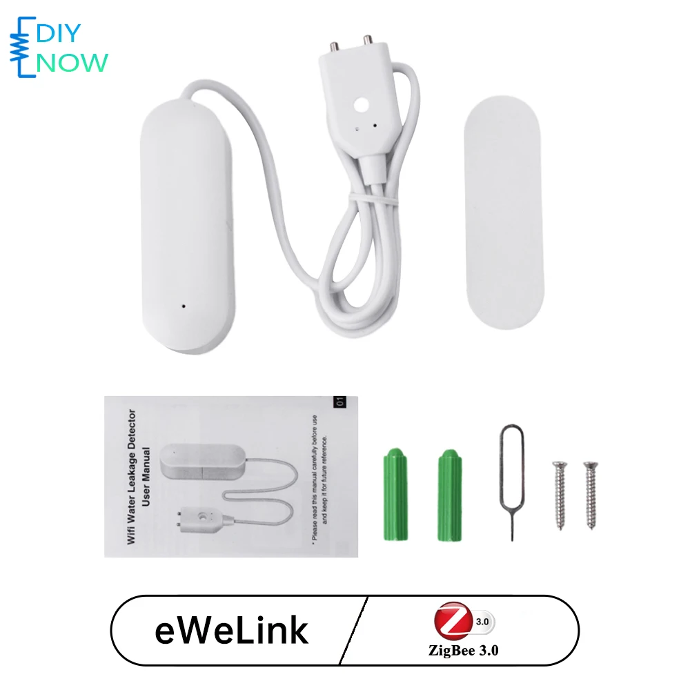 Smart Home Gateway - เซ็นเซอร์ตรวจจับน้ำรั่วไหล ระบบตรวจสอบน้ำในบ้านอัจฉริยะ พร้อมสัญญาณเตือนทันที เชื่อมต่อ Zigbee3.0 สำหรับห้องครัว