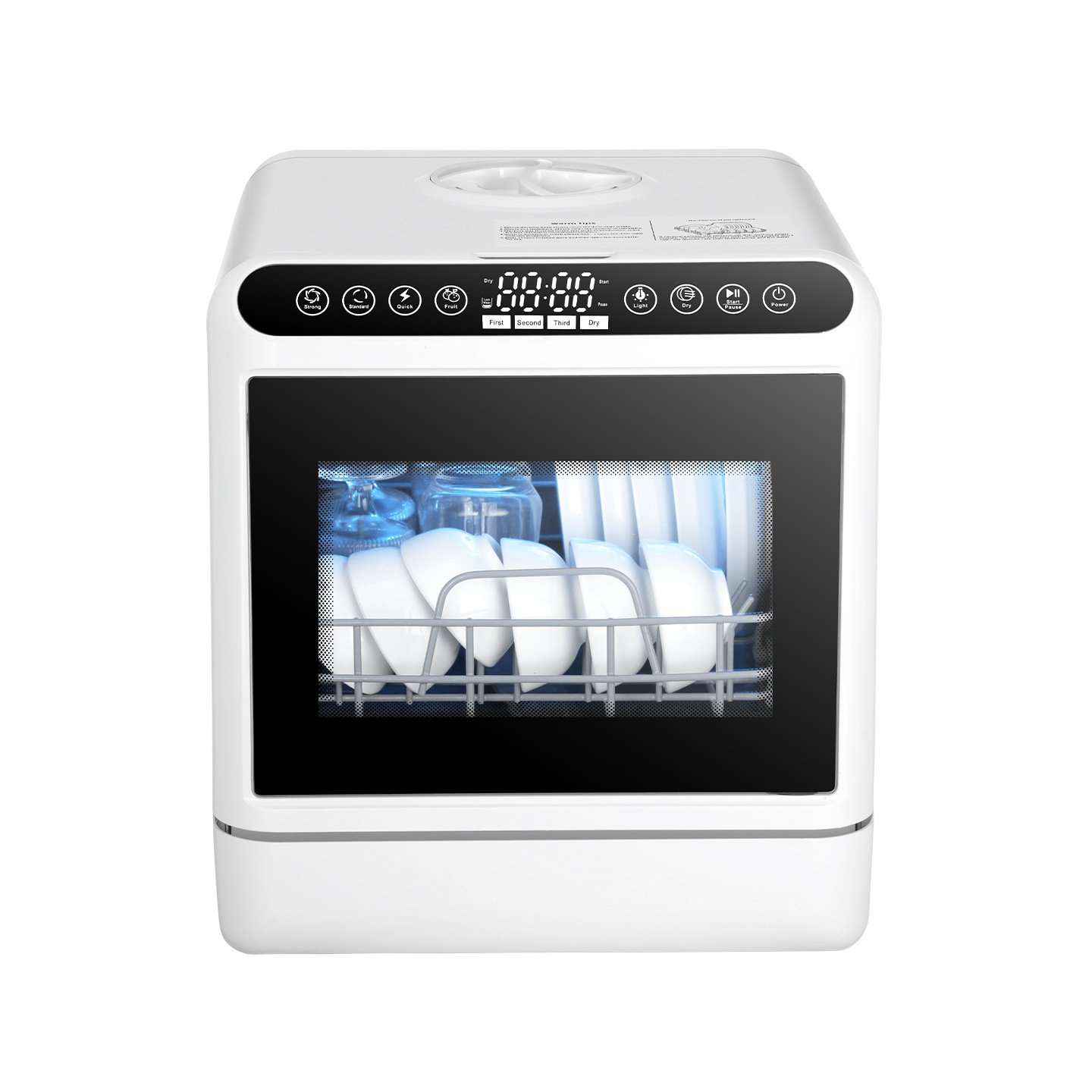 Smart Home Ac - เครื่องล้างจาน, ปลั๊ก UK 220V, ความจุขนาดใหญ่, ฟังก์ชันล้างด้วยอุณหภูมิสูง