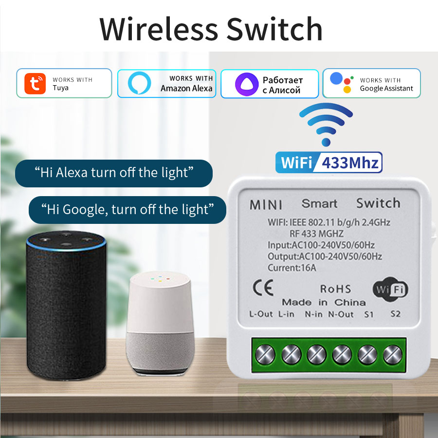 Smart Home Ikea - สวิตช์อัจฉริยะ WiFi 16A 20A ควบคุม 2