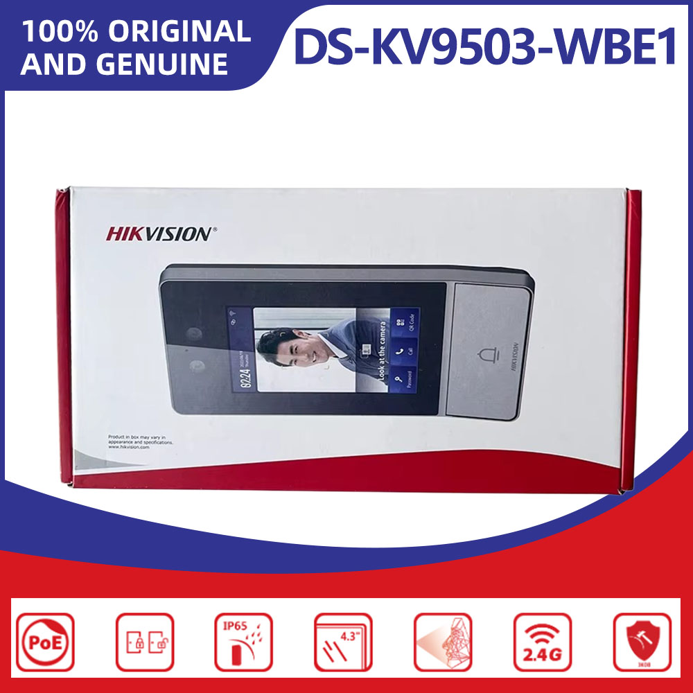 Smart Home Hikvision - Hikvision DS-KV9503-WBE1 ระบบจดจำใบหน้า IP Villa Door