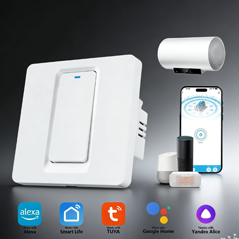 Smart Home Remote - สวิตช์เครื่องทำน้ำอุ่นอัจฉริยะ/ระบบควบคุมแบบสัมผัสผ่าน WiFi และบลูทูธ ใช้งานร่วมกับ Alexa/Google Home/แอป