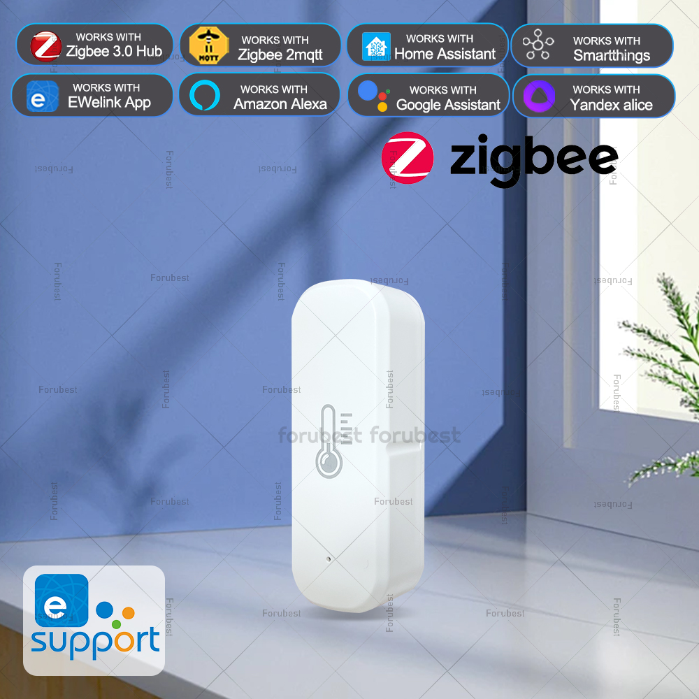 Smart Home Bridge - ZigBee อุณหภูมิและความชื้นเซนเซอร์สมาร์ทเครื่องวัดอุณหภูมิความชื้นทํางานร่วมกับ EWeLink App Alexa Google