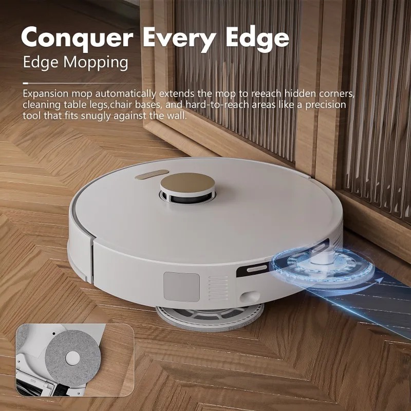 Smart Home Remote - หุ่นยนต์ดูดฝุ่น, ถูพื้นแบบเปียกและแห้ง, ควบคุมระยะไกล, กวาดพื้นแบบไร้สายอัจฉริยะ, ใช้พลังงานจากแบตเตอรี่, หุ่นยนต์ทำความสะอาดบ้าน