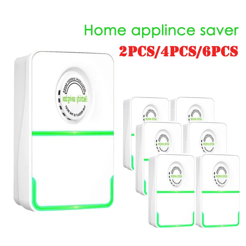 Smart Home Energy Management - 2/4/6PCS Power Saver สมาร์ทประหยัดพลังงานกล่องในครัวเรือนแรงดันไฟฟ้า Stabilizer Power