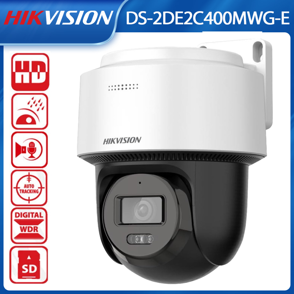 Smart Home Hikvision - กล้องรักษาความปลอดภัยบ้านอัจฉริยะ Hikvision 4MP หมุนได้ ปรับมุมมองได้ ใช้งานกลางแจ้ง