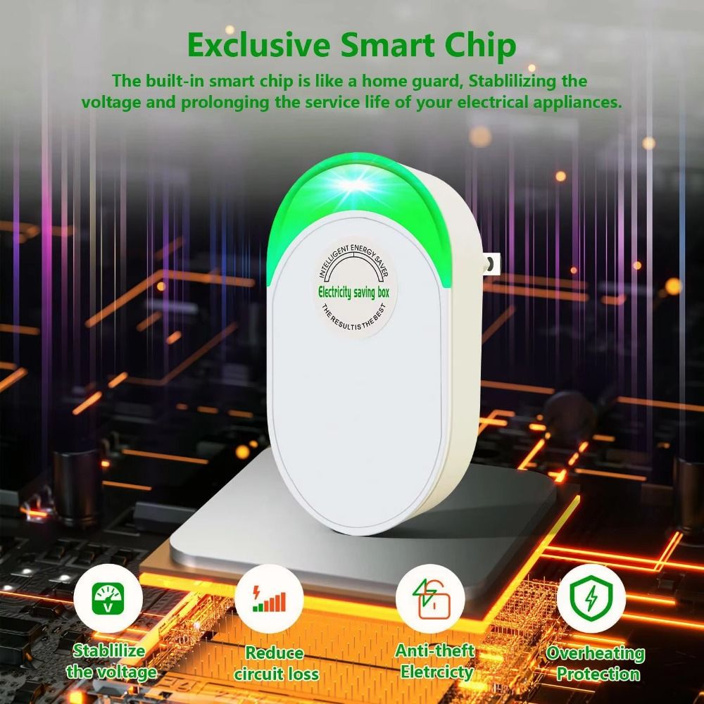 Smart Home Energy Management - อะแดปเตอร์ US/EU/UK กล่องประหยัดไฟ ประหยัดพลังงาน ประหยัดค่าไฟฟ้า ประสิทธิภาพการทำงานที่เสถียร