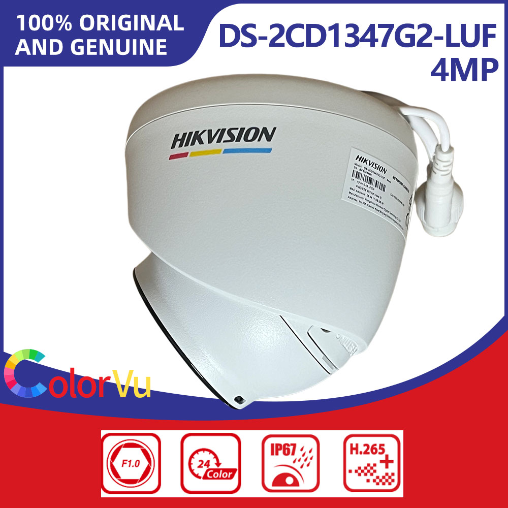 Smart Home Hikvision - Hikvision DS-2CD1347G2-LUF 4MP ColorVu Turret IP