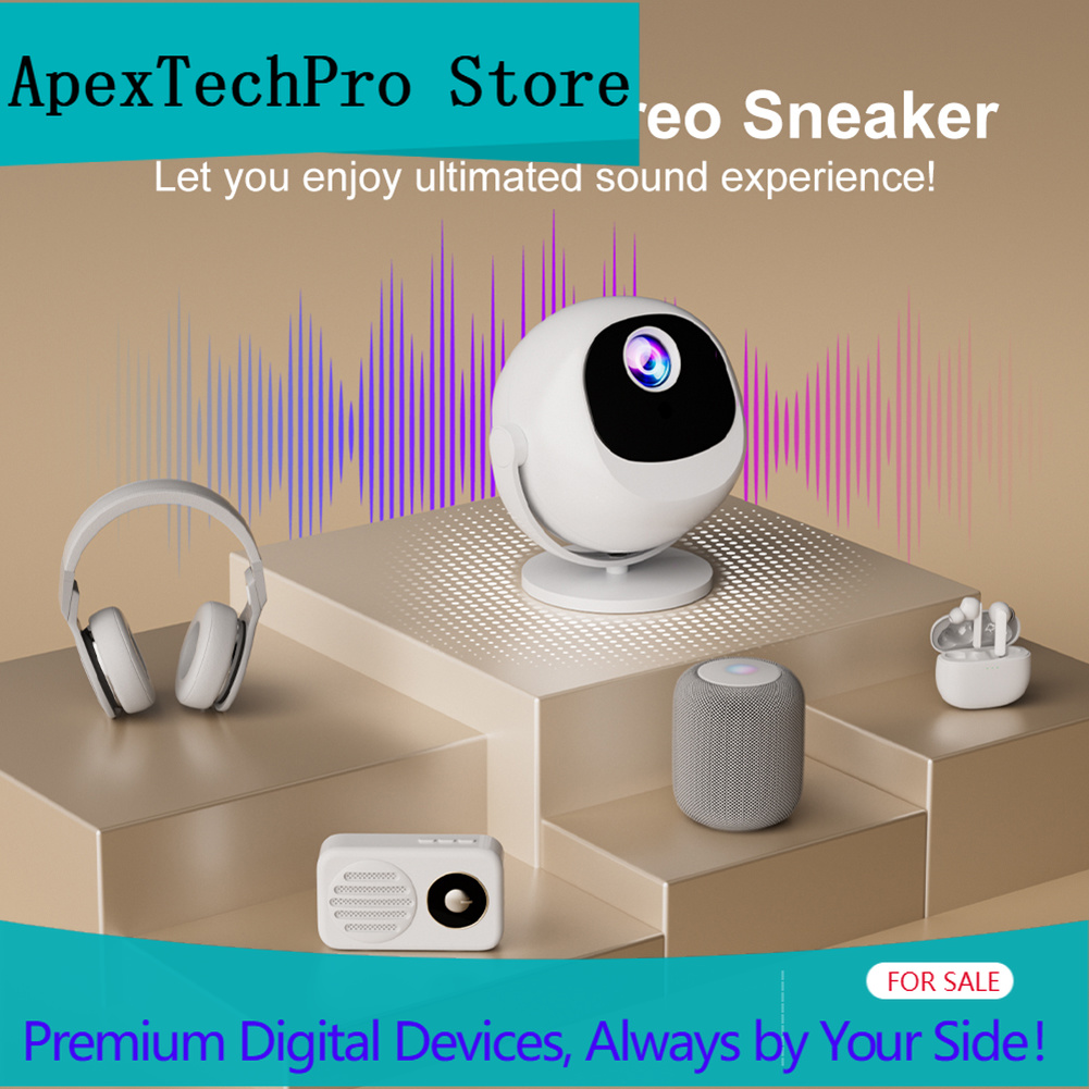Smart Home Devices Images - โปรเจคเตอร์ ApexTP360 หมุนได้ 360 องศา สมาร์ท