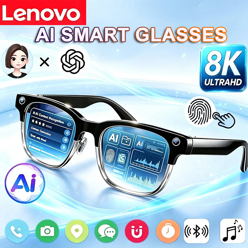 Smart Home Ai - แว่นตาอัจฉริยะ Lenovo 8K HD AI พร้อมฟังก์ชันแปลภาษา
