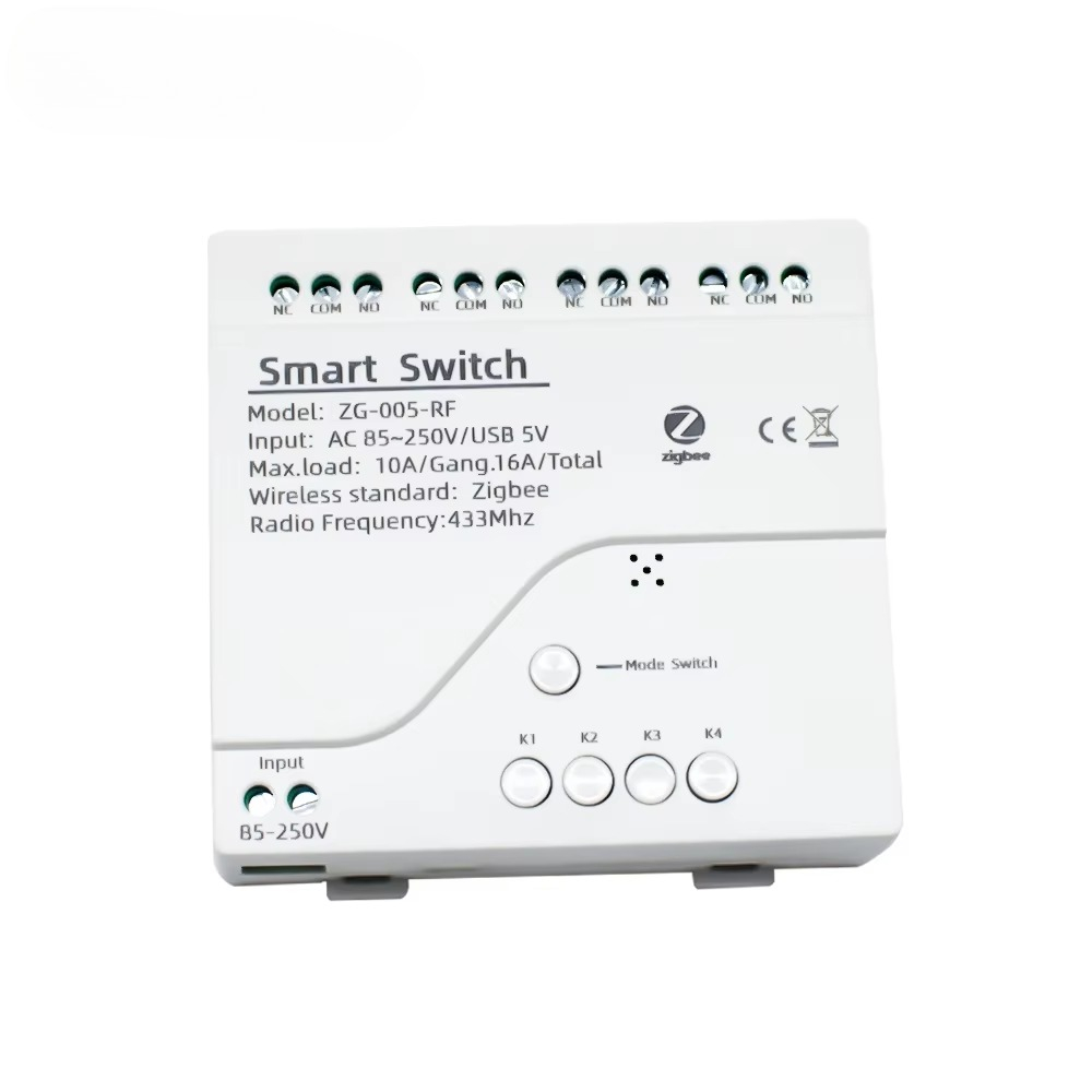 Smart Home Ac - โมดูลสวิตช์รีเลย์ Tuya 4CH Zigbee USB 5V