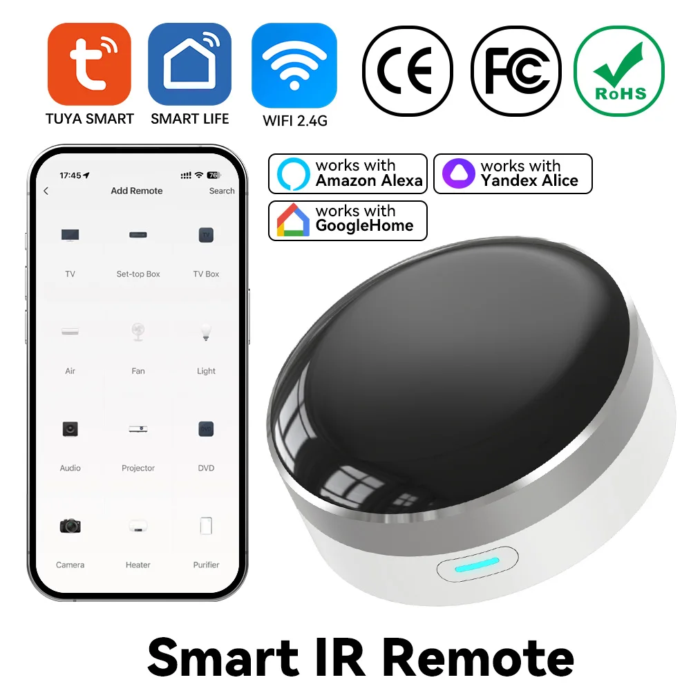 Smart Home Hub Ikea - YFK รีโมทคอนโทรลอินฟราเรดอัจฉริยะ WiFi สำหรับทีวี เครื่องปรับอากาศ พัดลม