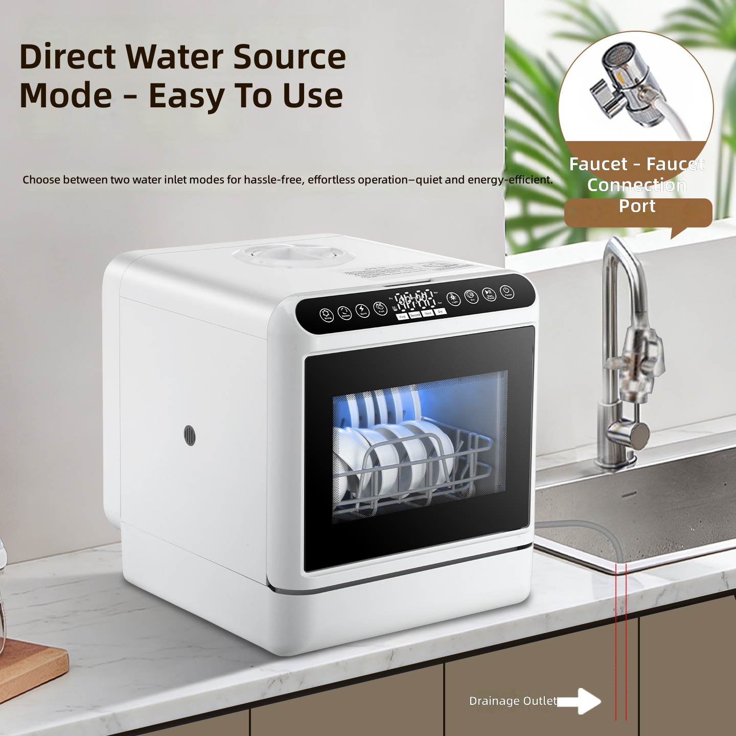 เครื่องล้างจาน, ปลั๊ก UK 220V, - Smart Home Ac บทวิจารณ์และราคา