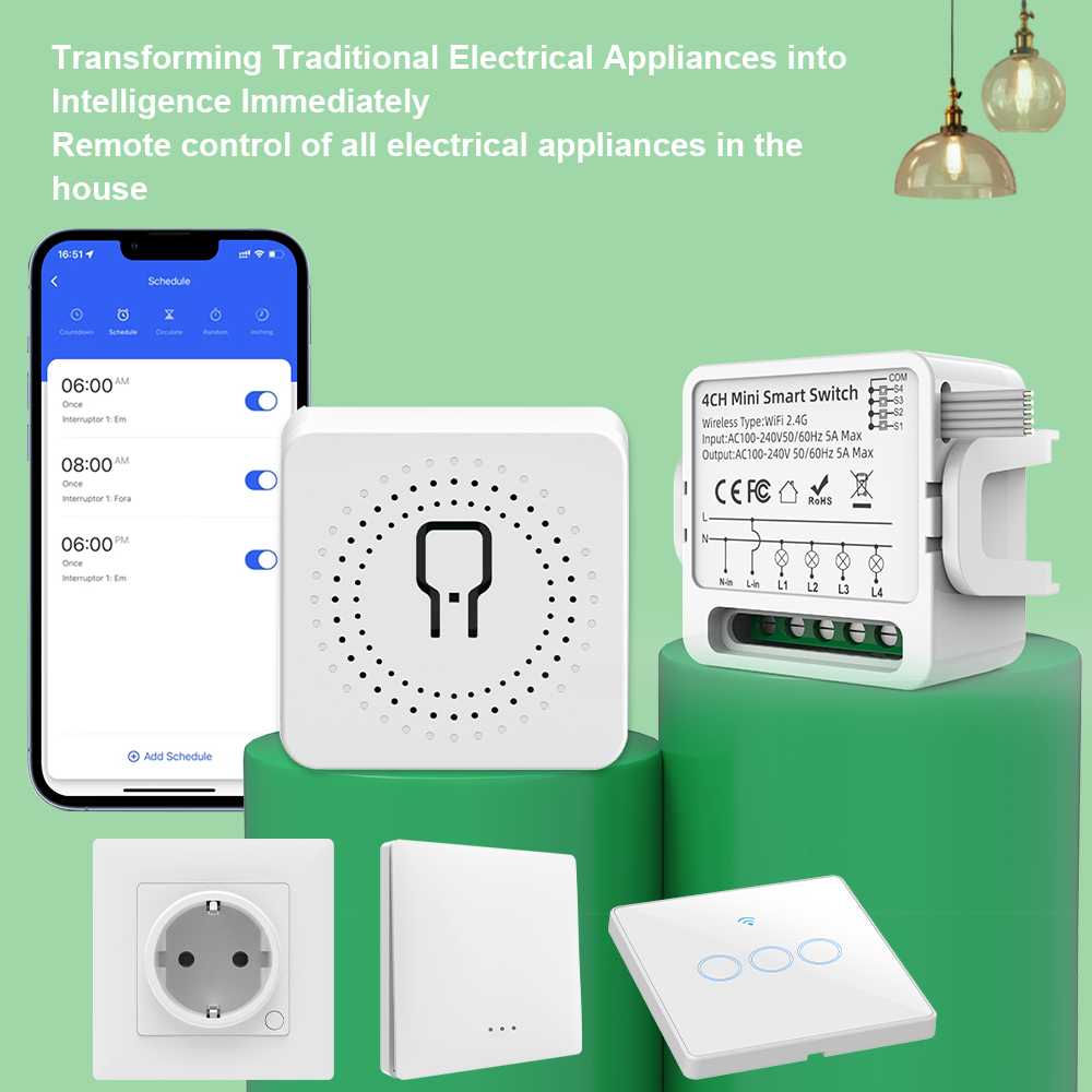 สวิตช์อัจฉริยะ Tuya WiFi 1/2/3 - Smart Home Remote บทวิจารณ์และราคา