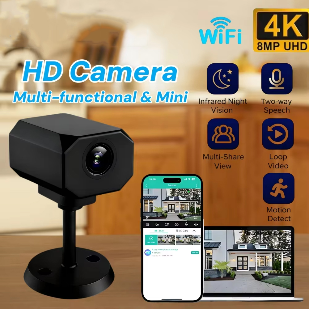 กล้องวงจรปิด 4K HD WiFi สำหรับ - Smart Home Remote บทวิจารณ์และราคา
