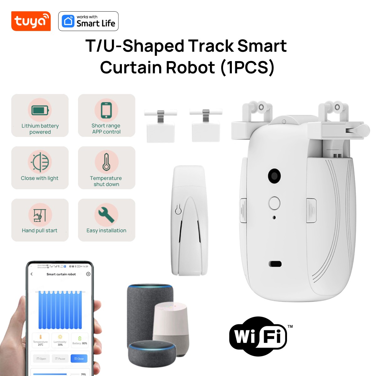 Tuya Smart WiFi Curtain Robot  - Smart Home Hub Ikea บทวิจารณ์และราคา