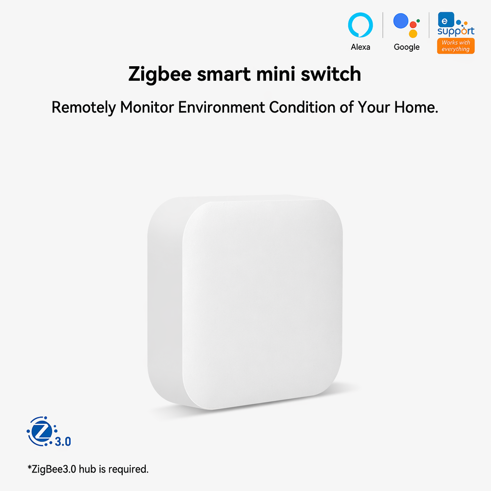 สวิตช์ไร้สายขนาดเล็ก ZigBee ปุ - Smart Home Bridge บทวิจารณ์และราคา
