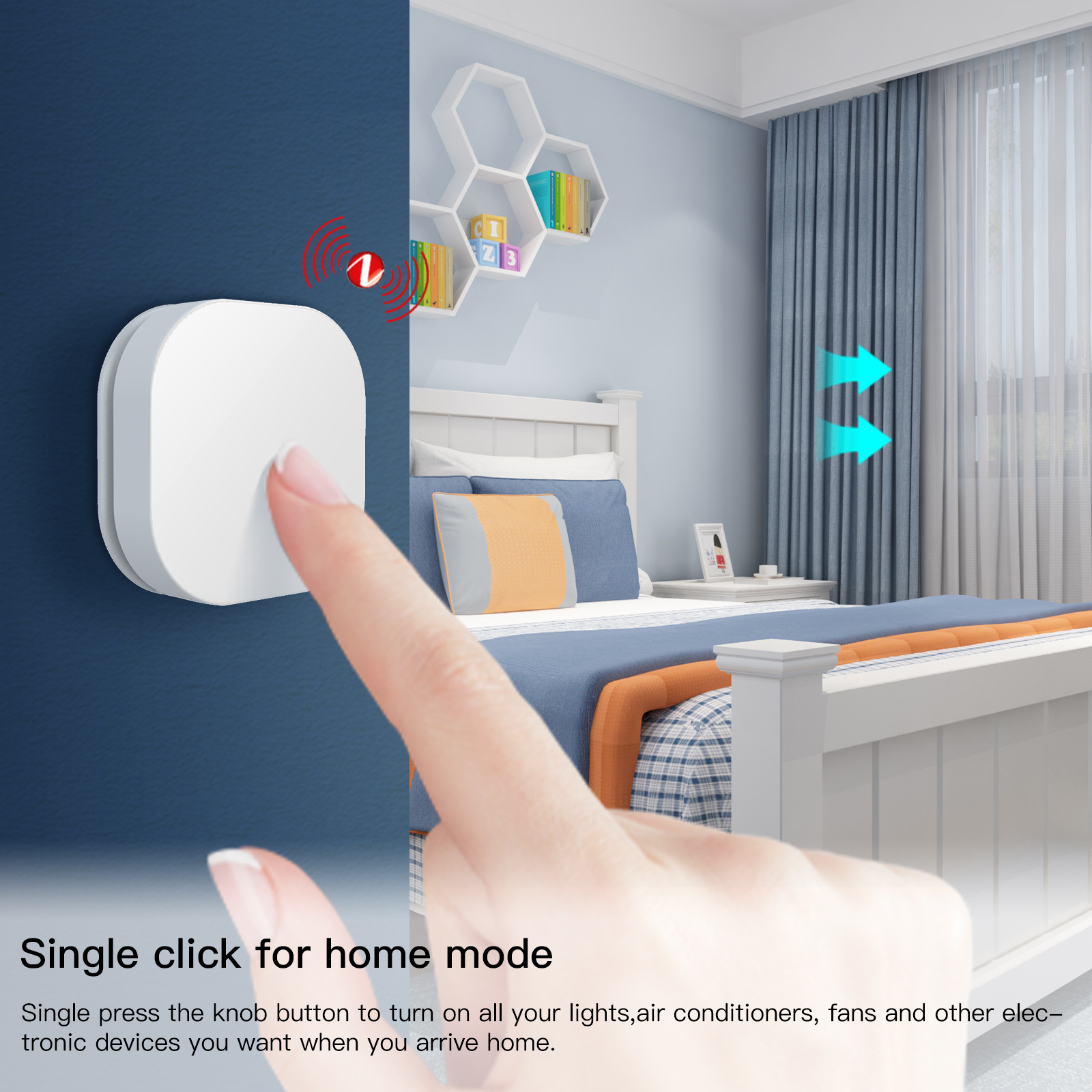 สวิตช์ไร้สายขนาดเล็ก ZigBee ปุ - Smart Home Bridge บทวิจารณ์และราคา