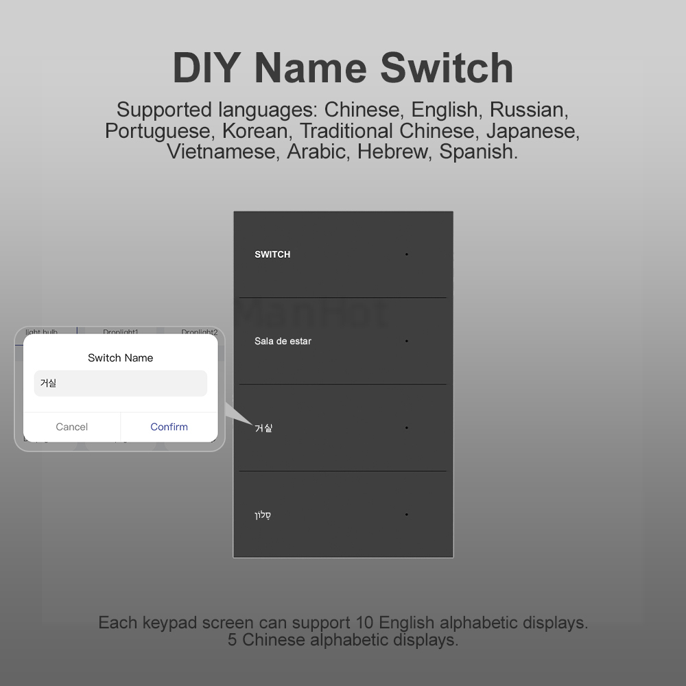 สวิตช์อัจฉริยะ MANHOT WiFi DIY - Smart Home Internet บทวิจารณ์และราคา