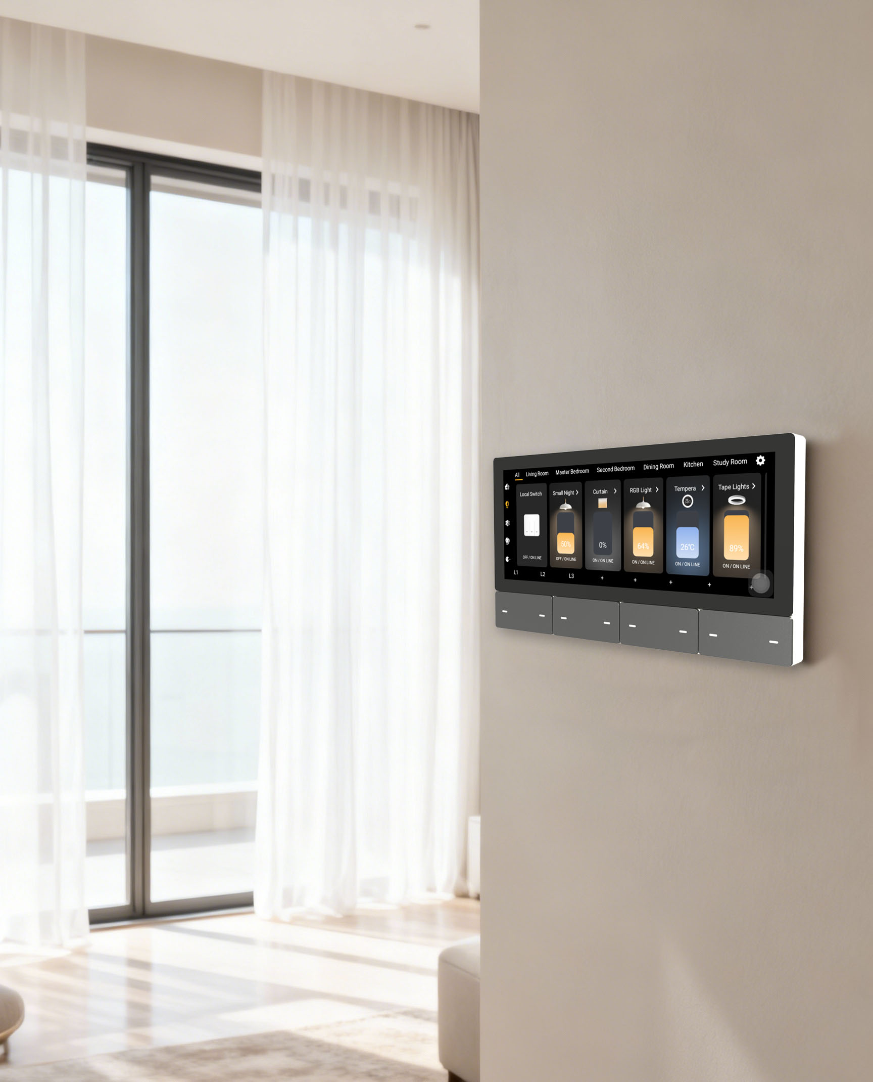เครื่องเล่นเพลงหน้าจอสัมผัส F5 - Smart Home Tuya บทวิจารณ์และราคา