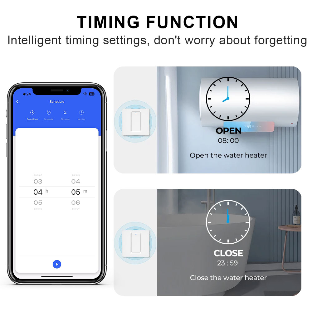 สวิตช์เครื่องทำน้ำอุ่นอัจฉริยะ - Smart Home Remote บทวิจารณ์และราคา