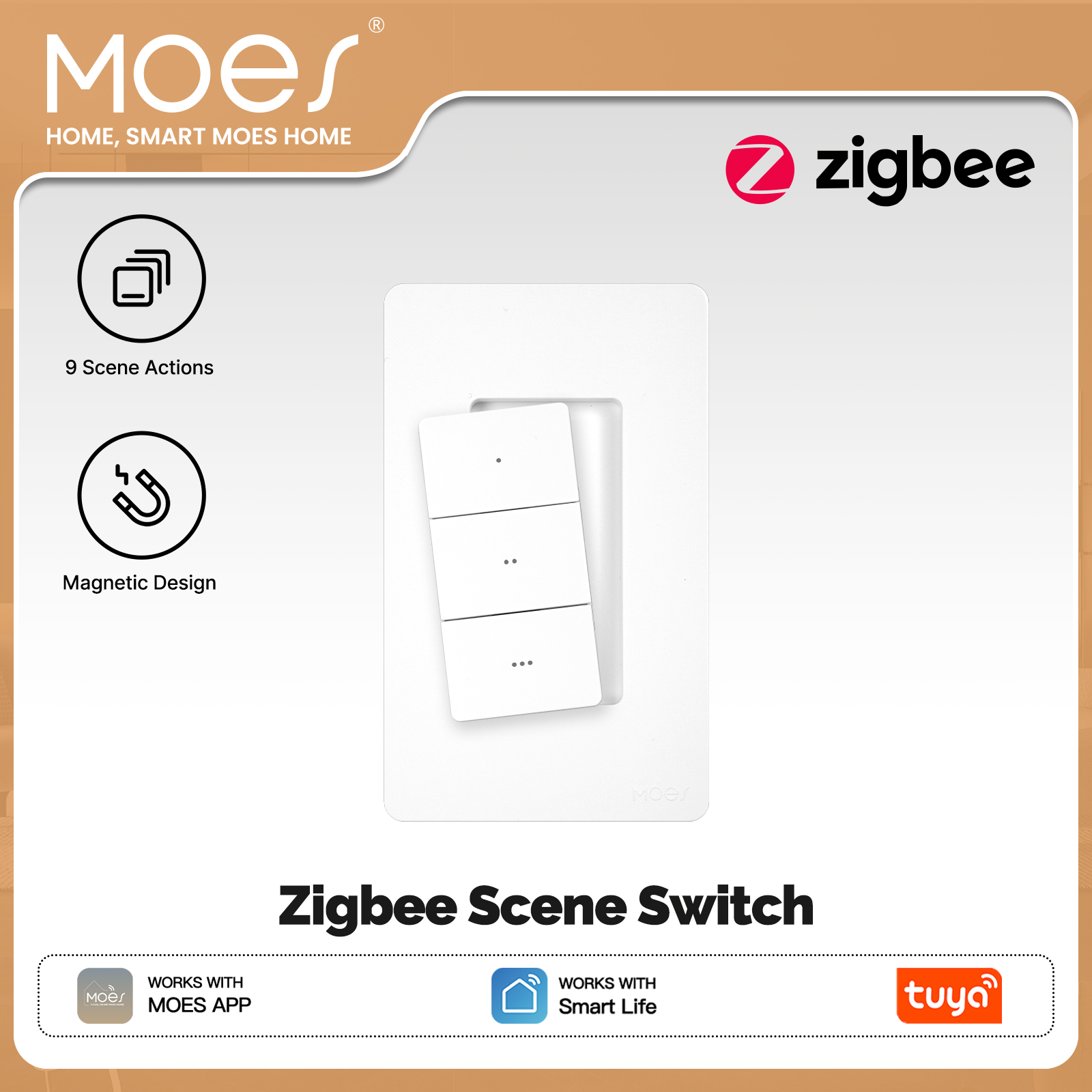 สวิตช์ฉุกเฉินอัจฉริยะไร้สาย MO - Tuya Smart Switch บทวิจารณ์และราคา