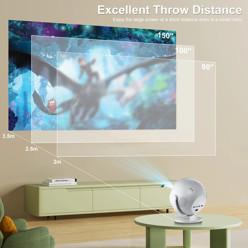 โปรเจคเตอร์ ApexTP360 หมุนได้  - Smart Home Devices Images บทวิจารณ์และราคา