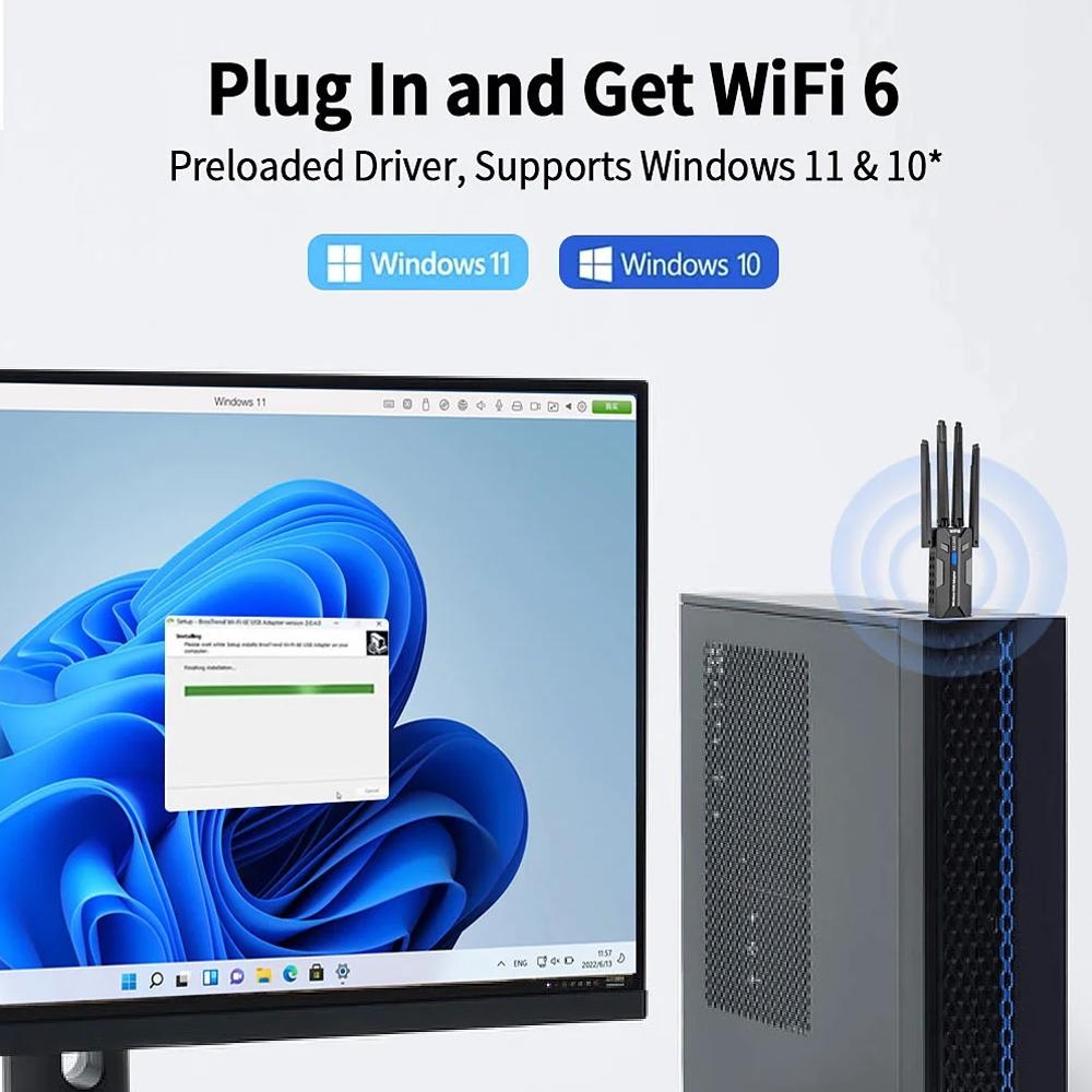 อะแดปเตอร์ WiFi 6 USB 3.0 ความ - Smart Home For Pc บทวิจารณ์และราคา