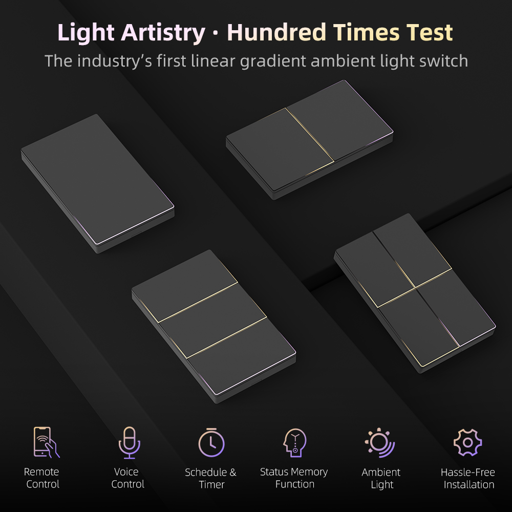 สวิตช์ไฟอัจฉริยะ WiFi แบบ 1/2/ - Smart Home Tuya บทวิจารณ์และราคา