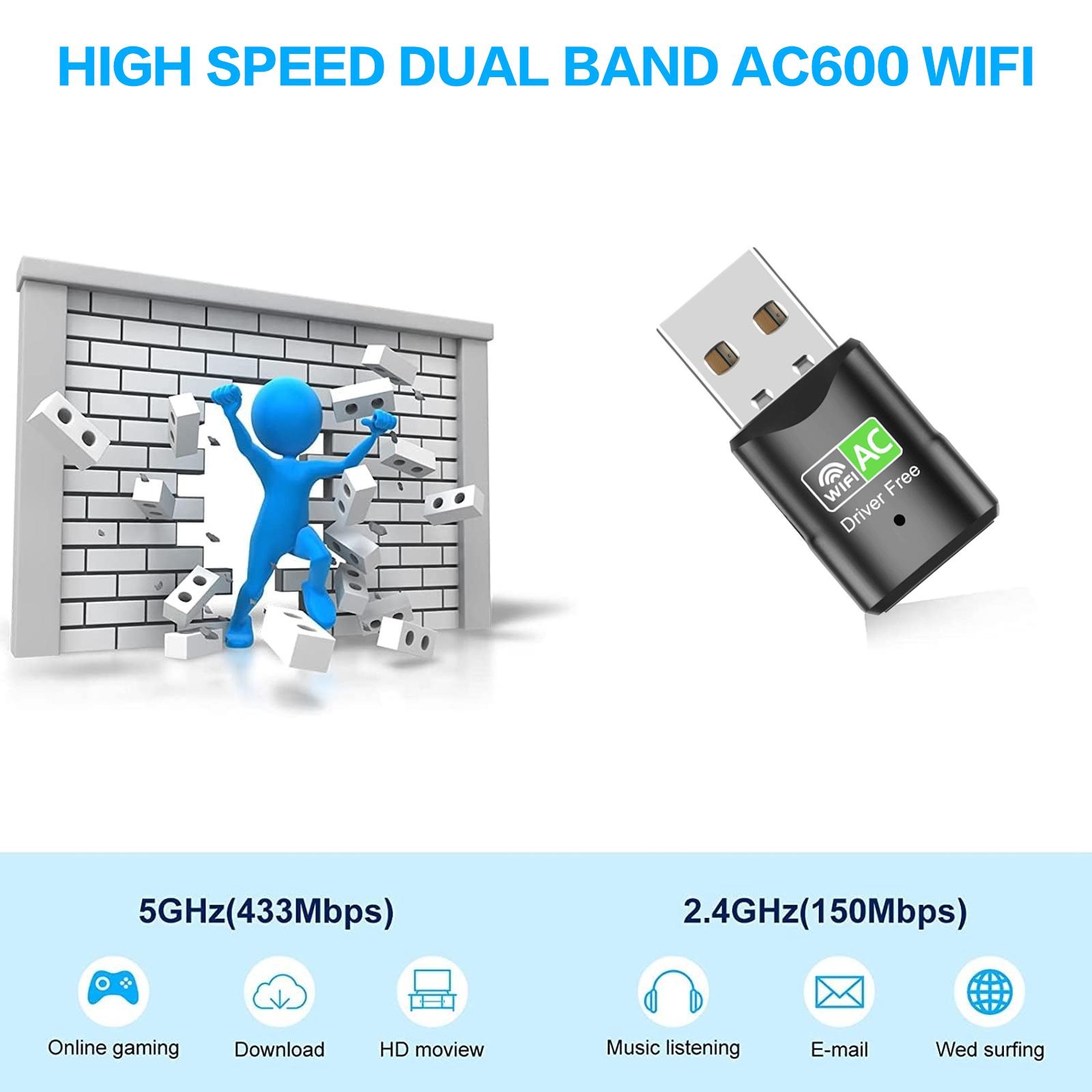 อะแดปเตอร์ไวไฟ USB AC600, ดองเ - Smart Home For Pc บทวิจารณ์และราคา